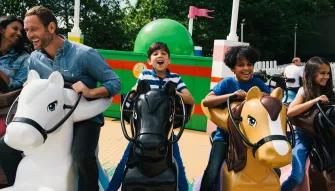 Family on Mia's Riding Adventure at LEGOLAND Windsor