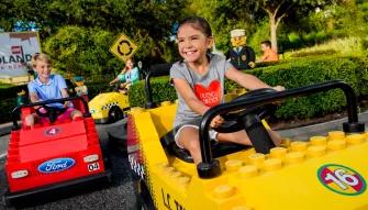 Kids Enjoying LEGO Driving School at LEGOLAND Florida