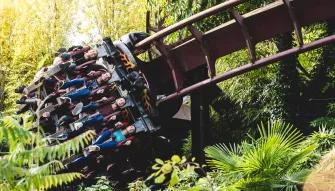 Guests riding Nemesis Inferno at THORPE PARK