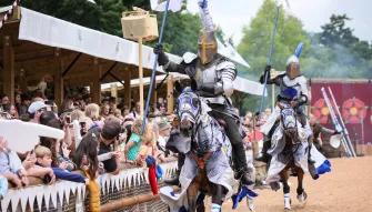 Jousting show at Warwick Castle