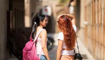 Girls sightseeing in Dubai