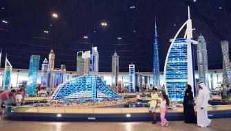 Dubai skyline made out of LEGO at LEGOLAND Dubai