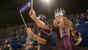 Medieval Times Orlando Dinner Show & Tournament Fans cheering at Medieval Times Orlando Dinner Show & Tournament