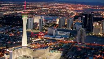 Las Vegas Strip Highlights Night Flight