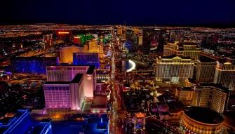 Las Vegas Strip Highlights Night Flight