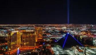 Las Vegas Strip Highlights Night Flight