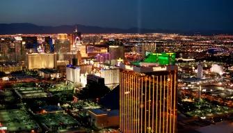 Las Vegas Strip Highlights Night Flight