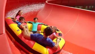 Red Rush waterslide at LEGOLAND Water Park in Dubai
