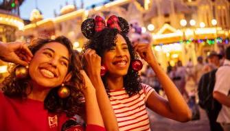 Guests enjoying Mickey’s Very Merry Christmas Party in Magic Kingdom Park