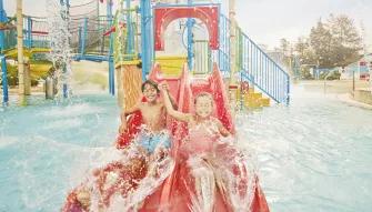 La Laguna De Woody child splash area at Costa Caribe Water Park, PortAventura World