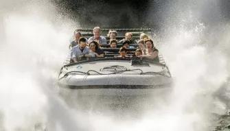 Splashdown on Jurassic World – The Ride at Universal Studios Hollywood