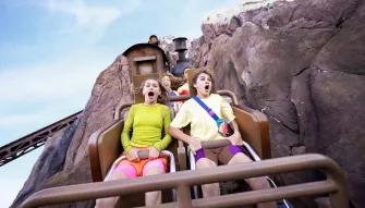 Guests on Expedition Everest—Legend of the Forbidden Mountain, Disney's Animal Kingdom Theme Park