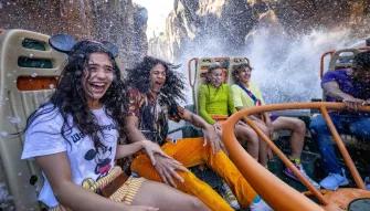 Guests on Kali River Rapids, Disney's Animal Kingdom Theme Park