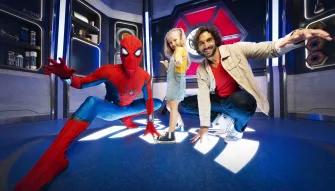 Guests with Spider-Man, Hero Training Centre, Marvel Avengers Campus, Disneyland Paris