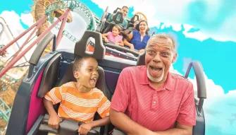 Guests on Cobra's Curse at Busch Gardens Tampa Bay