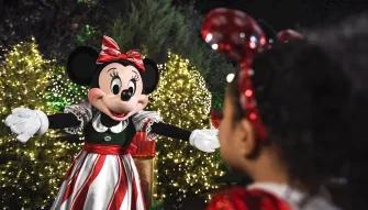 Guest with Minnie Mouse at Mickey's Very Merry Christmas Party, Magic Kingdom Park