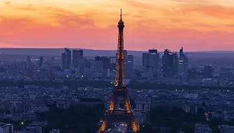 Paris Montparnasse at Sunset