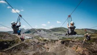 group-on-zipline