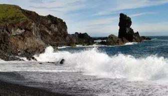 black-sand-beach
