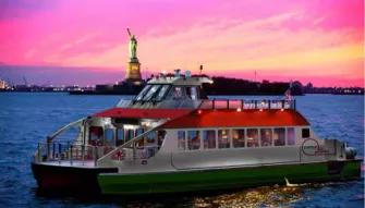 New York Statue of Liberty at Sunset Cruise