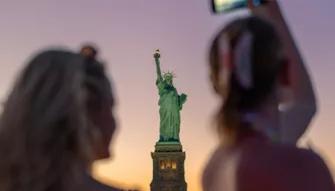 New York Statue of Liberty at Sunset Cruise