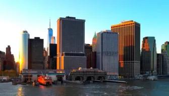 New York Statue of Liberty at Sunset Cruise
