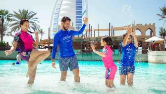 Family at Wild Wadi Waterpark in Dubai