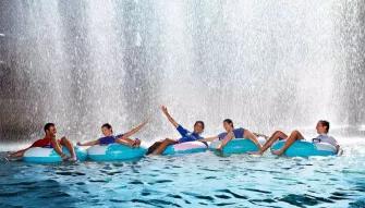 Family on Action River, Wild Wadi Waterpark in Dubai