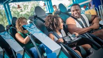 Guests on Icebreaker at SeaWorld Orlando