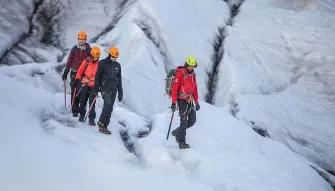 hiking-on-glacier