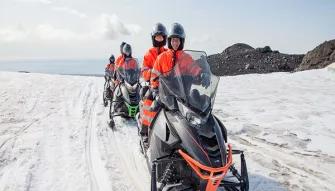Snowmobiling-in-pairs