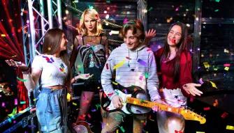 Guests with Taylor Swift at Madame Tussauds Orlando