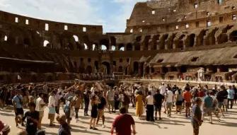 Inside the Colosseum