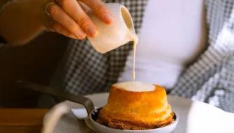 cream-poured-over-pie