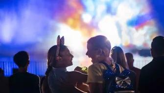 Guests at Fantasmic! in Disney's Hollywood Studios