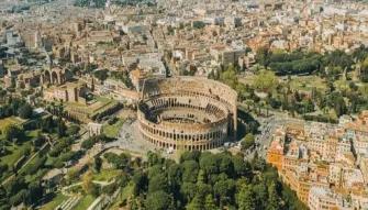 Aerial View of Colosseum