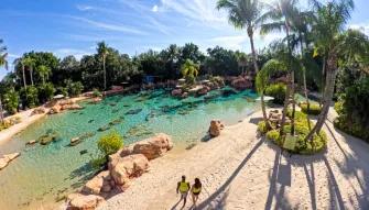 Sandy beach at Discovery Cove Orlando