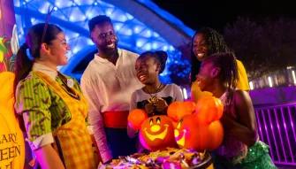 Family Trick or Treating at Mickey's Not So Scary Halloween Party in Magic Kingdom