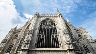 Looking up at the Duomo