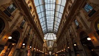 The glass ceiling of the Duomo