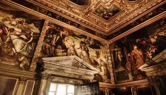 Paintings in magnificent hall