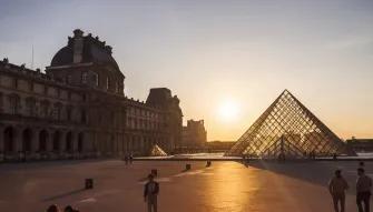 The Louvre at Sunset