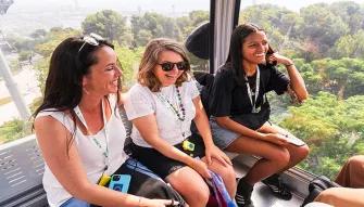 Friends on Cable Car