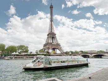 Batobus Hop-on Hop-off Sightseeing Cruise boat on the River Seine