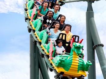 The Dragon Rollercoaster at LEGOLAND Dubai