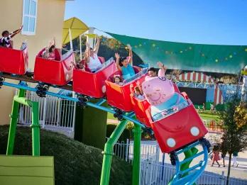 Daddy Pig roller coaster at Peppa Pig Theme Park 