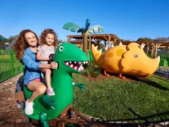 Grampy Rabbit's Dinosaur Adventure at Peppa Pig Theme Park