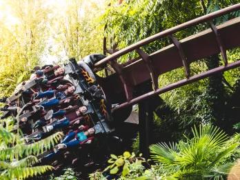 Nemesis at Alton Towers Guests riding Nemesis at Alton Towers