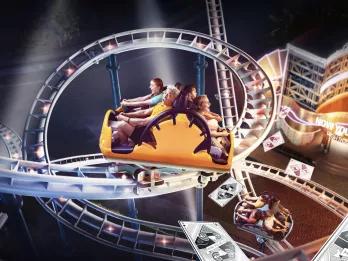 Now you see me high roller ride at Motiongate Dubai