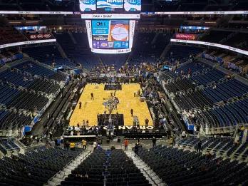 Orlando Magic Basketball at the Amway Center A view of the whole Amway Center stadium before a basketball game